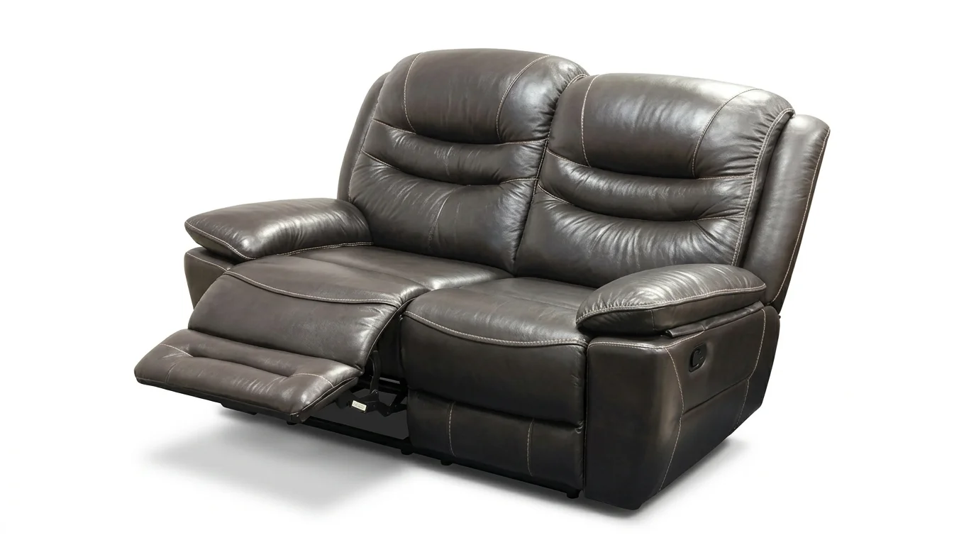 Sofá Amy Relax para cine hogareño con posavasos y consola Roteva